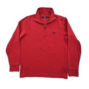 Vineyard Vines 1/4 Zip Pullover Sweater Men’s S Red Performance Stretch Golf EUC